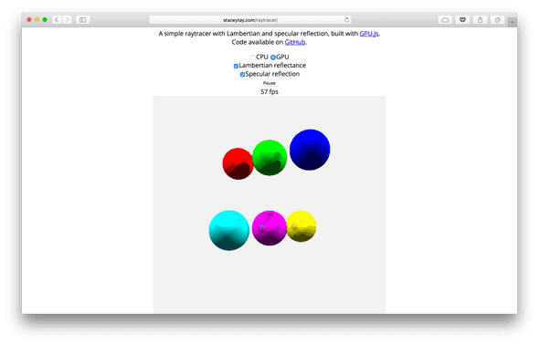 raytracer screenshot